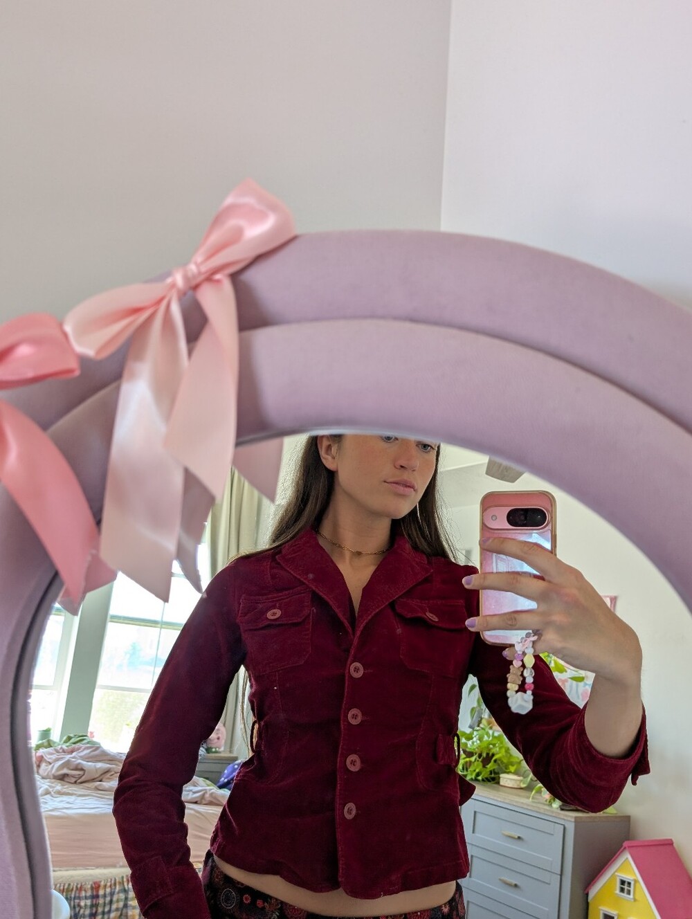 Live a Little Burgundy Corduroy Blazer